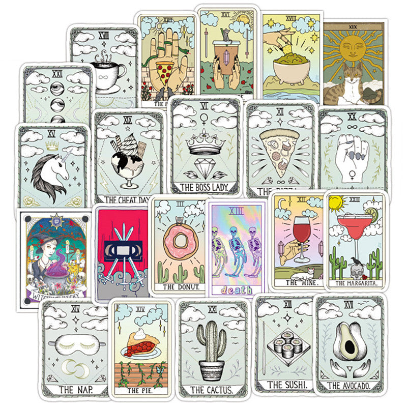 50 Tarot Divination Stickers