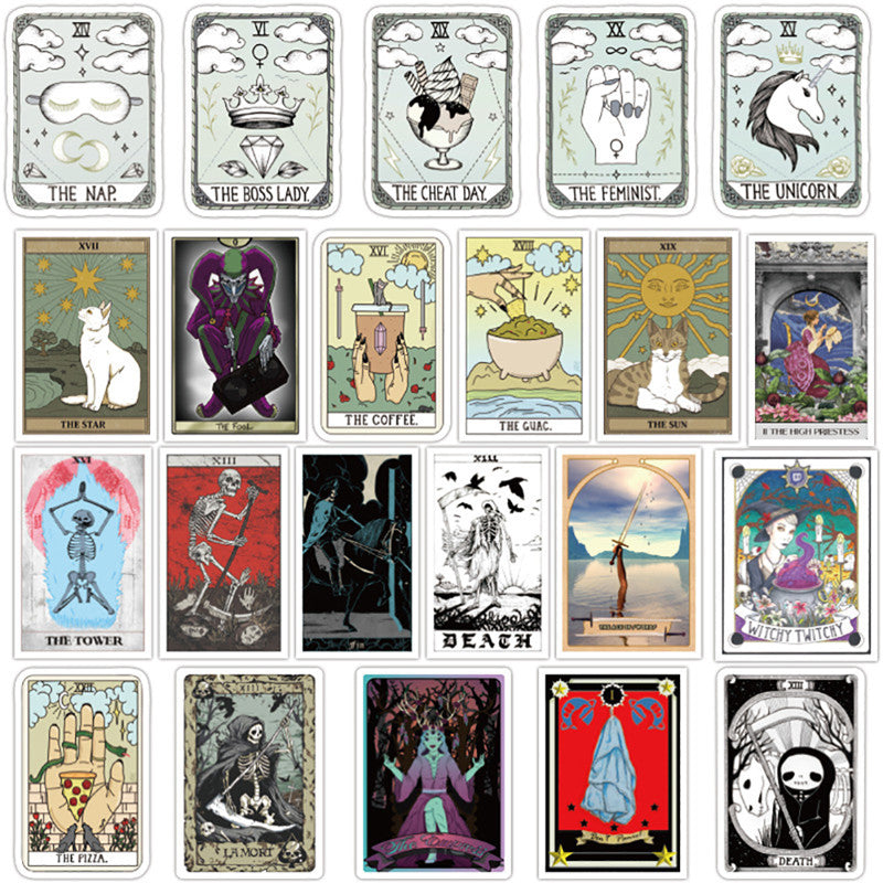 50 Tarot Divination Stickers